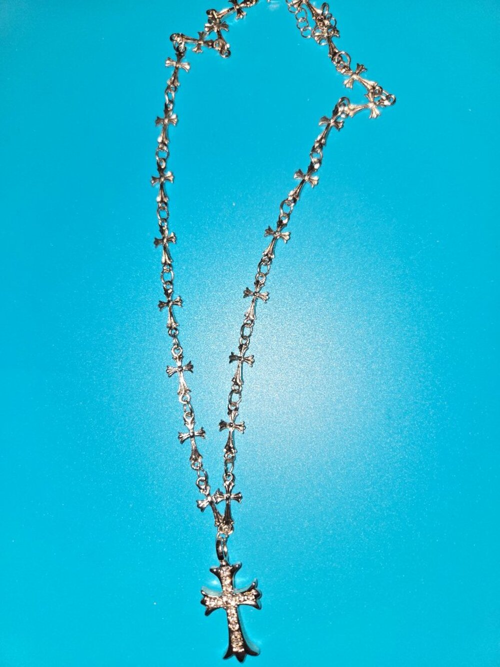 Chrome hearts style necklace